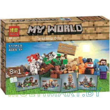 Конструктор Bela My World 10177 Верстак 8 в 1 (517 деталей)